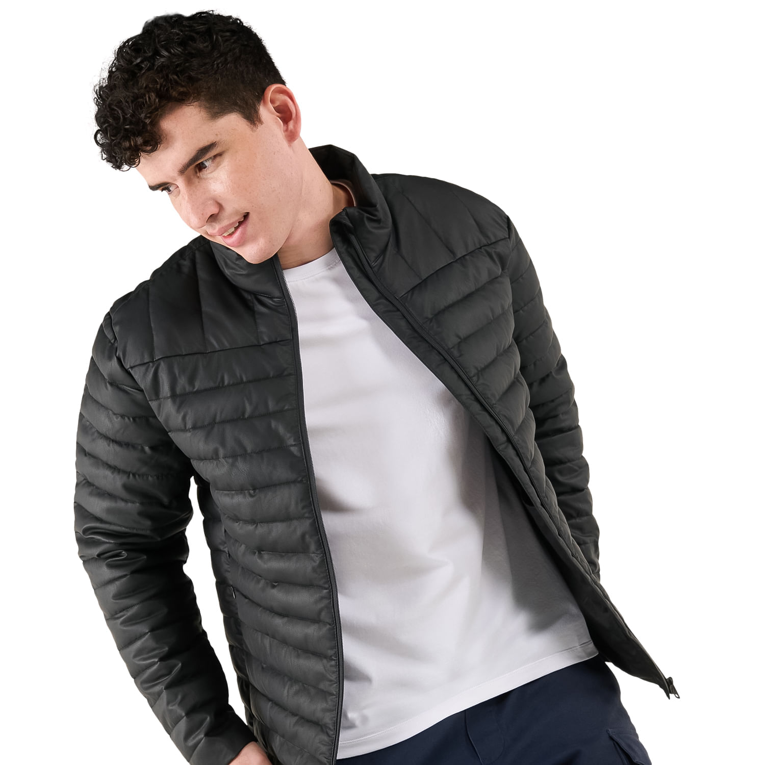 Chamarra Acolchada Abrigos Aeropostale Para Hombre Chamarra Negra